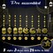 24 Pieces Islamic Star Moon Lantern Ramadan Garland Eid Decoration Streamer Ramadan Mubarak Party Banner Backdrop Shining Hanging Wall Decorations for Home Wedding Decor Islam Party(Gold)